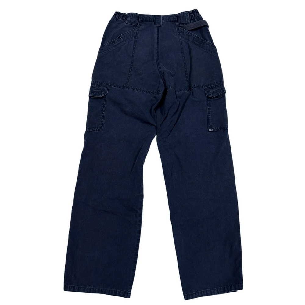 5.11 Tactical Pants 30/32 Men's Cargo Thick 100% Cotton Style #74251 Navy Blue